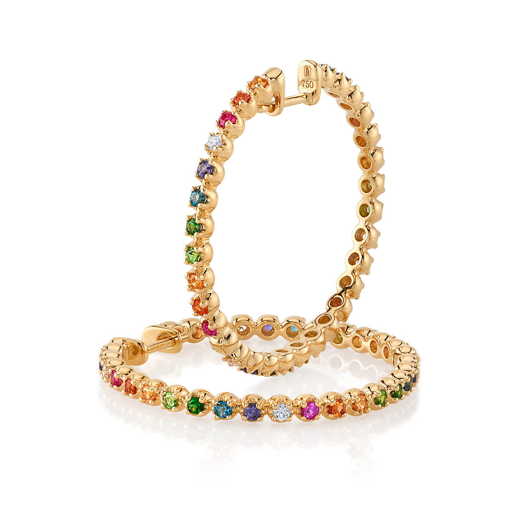 deBoulle Collection Over the Rainbow Hoops