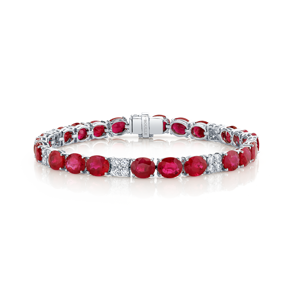 deBoulle Collection Ruby and Diamond Bracelet