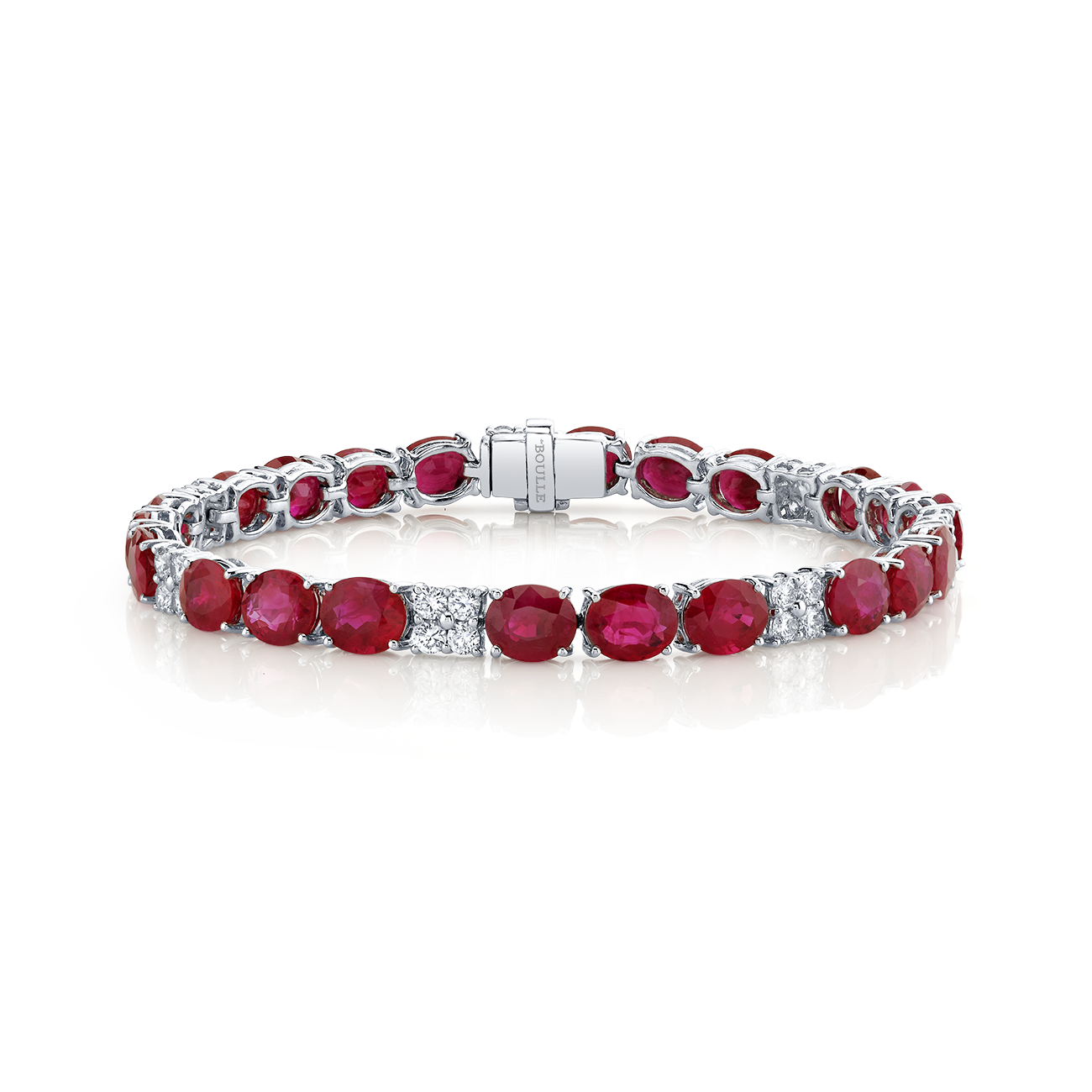 deBoulle Collection Ruby and Diamond Bracelet