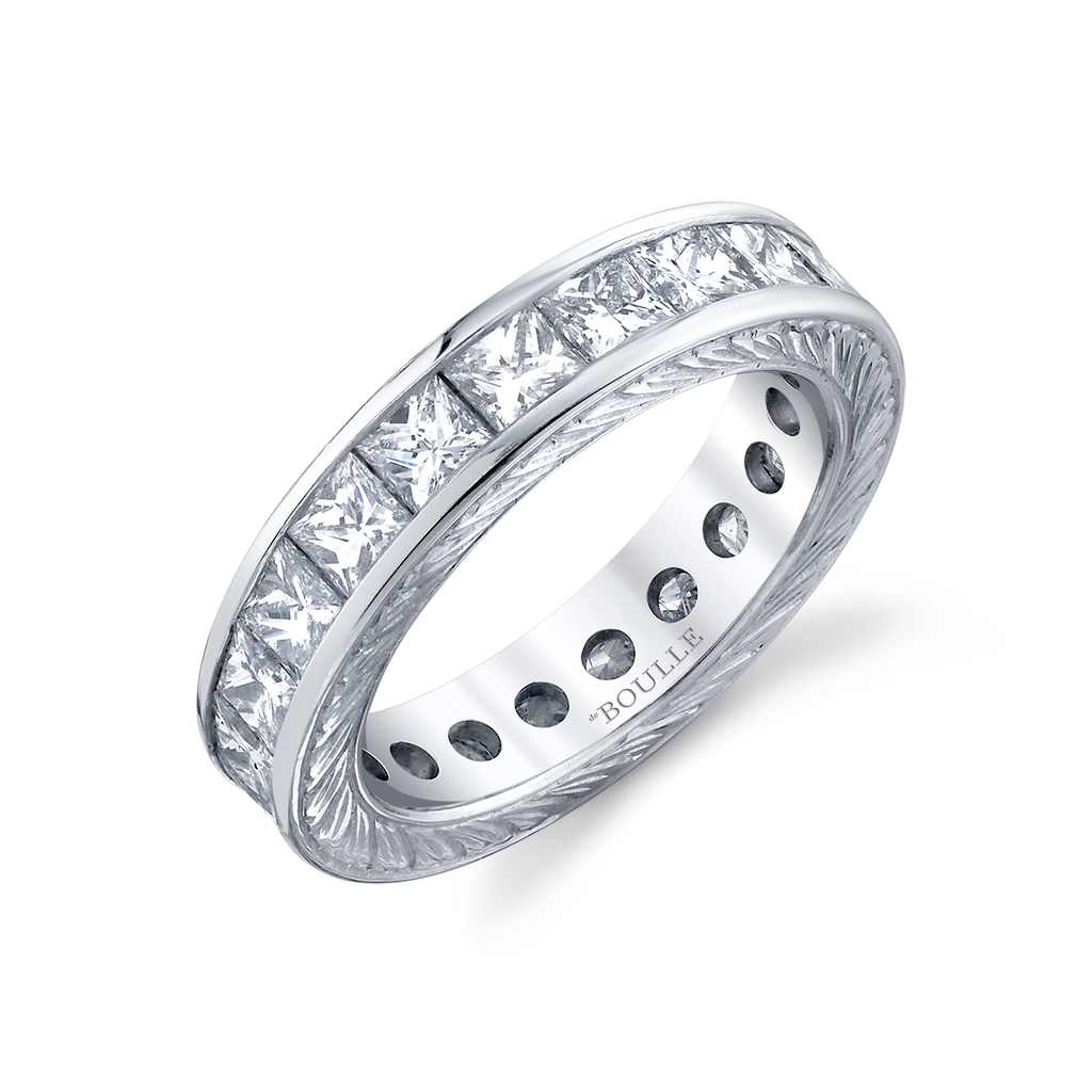 deBoulle Bridal Collection Eternity Princess Cut Band