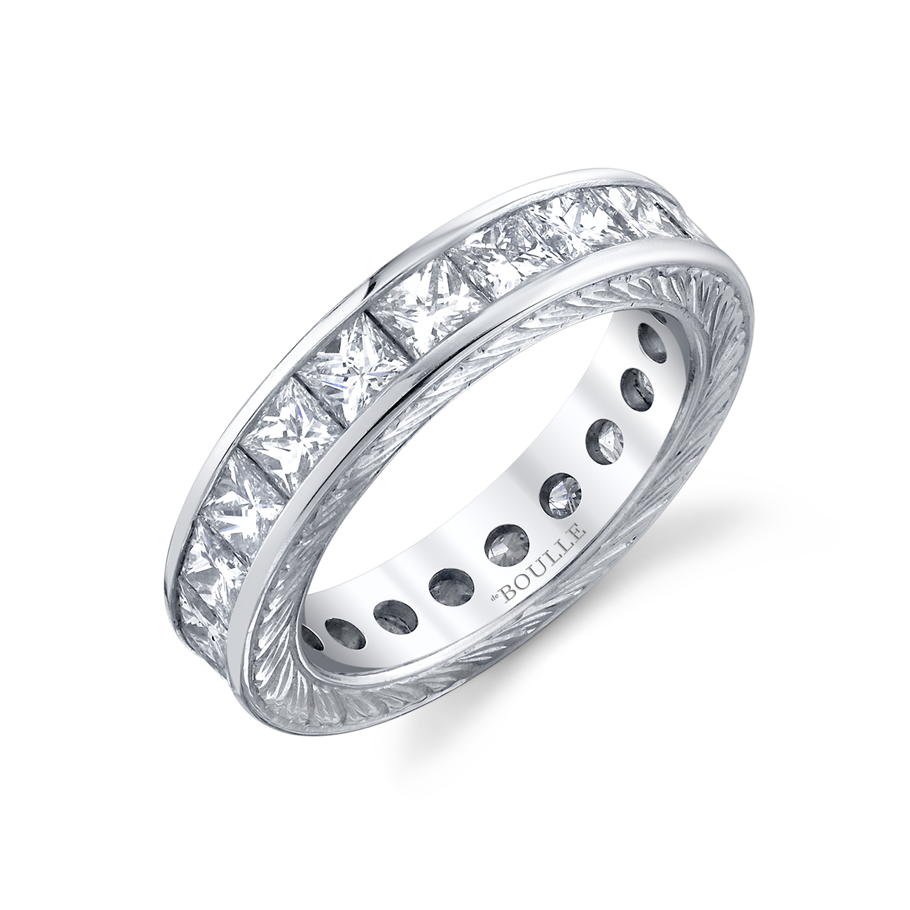 deBoulle Bridal Collection Eternity Princess Cut Band