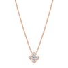 deBoulle Collection Pointed Clover Pendant in Rose Gold