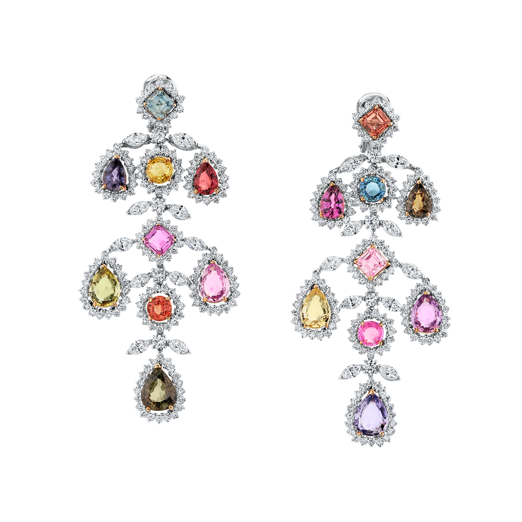 deBoulle Collection Sapphire Chandelier Earrings