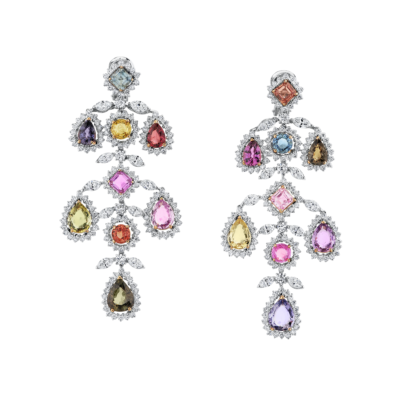 deBoulle Collection Sapphire Chandelier Earrings