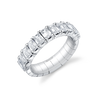 deBoulle Bridal Collection Stretch Eternity Band with Emerald-cut Diamonds