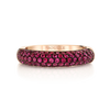 deBoulle Collection Posh Stackable Ring with Rubies in Rose Gold