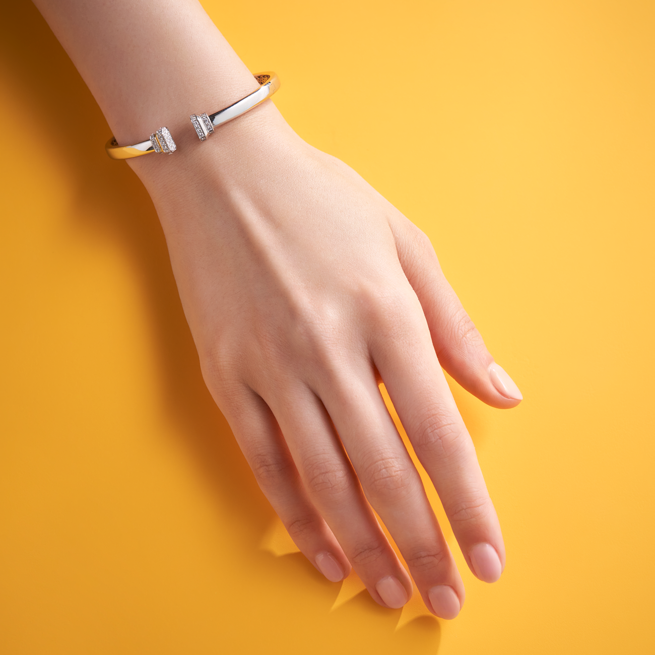 deBoulle Collection Signataire Open Cuff in White Gold