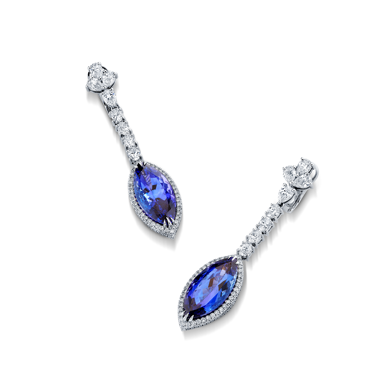 deBoulle High Jewelry Tanzanite Drop Earrings