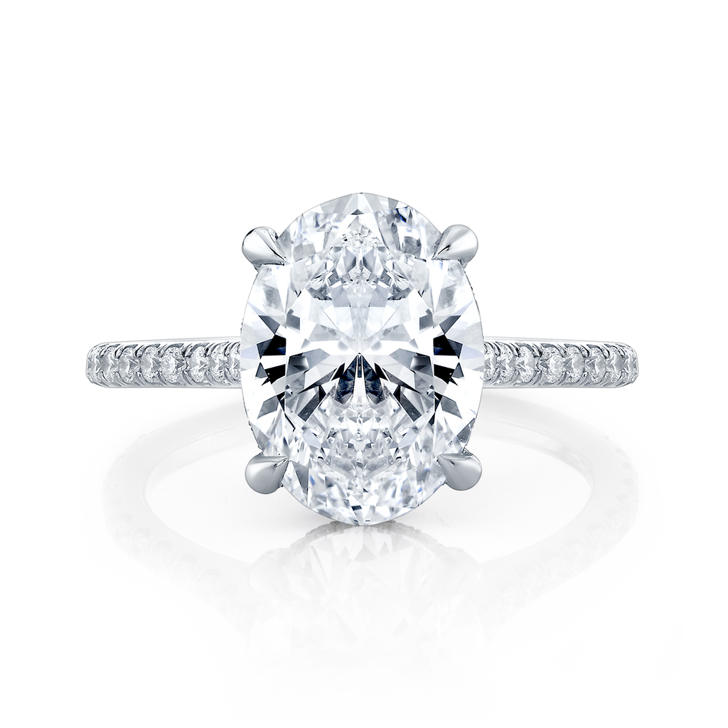 deBoulle High Jewelry Platinum Engagement Ring