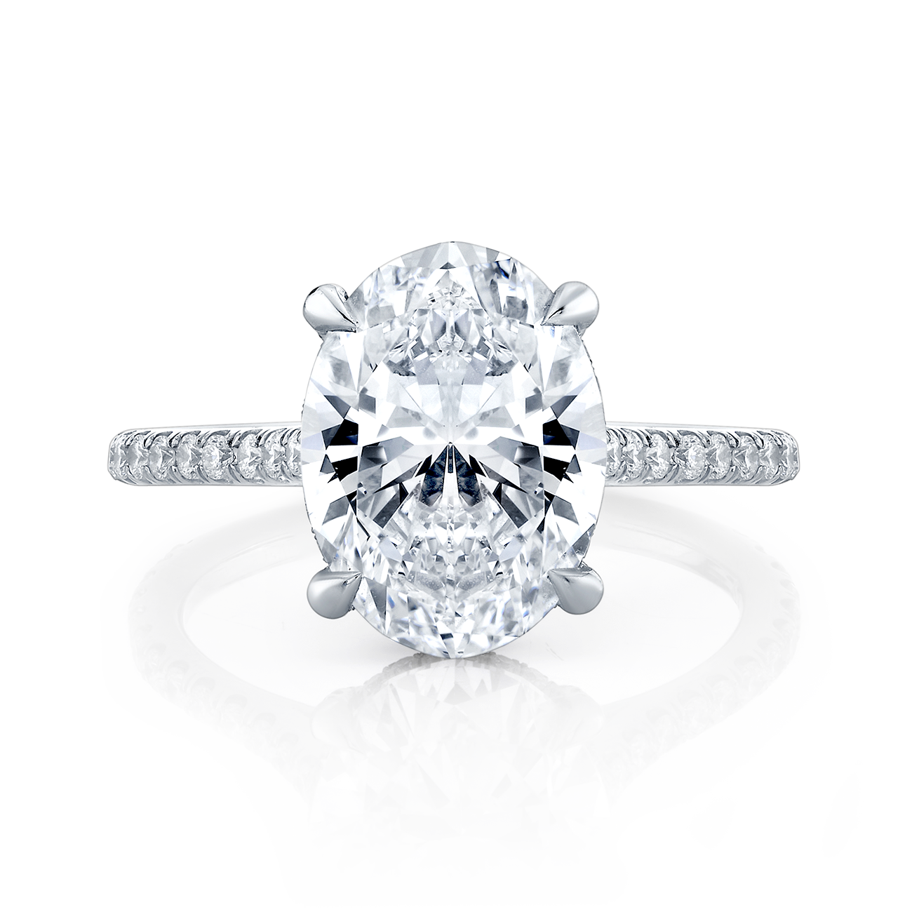 deBoulle High Jewelry Platinum Engagement Ring
