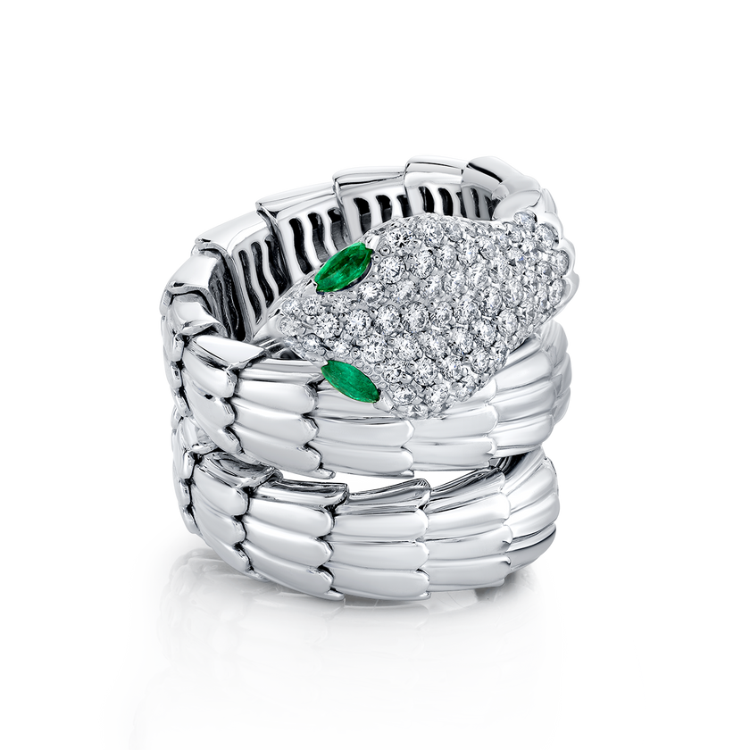 deBoulle Collection Coiled Snake RIng