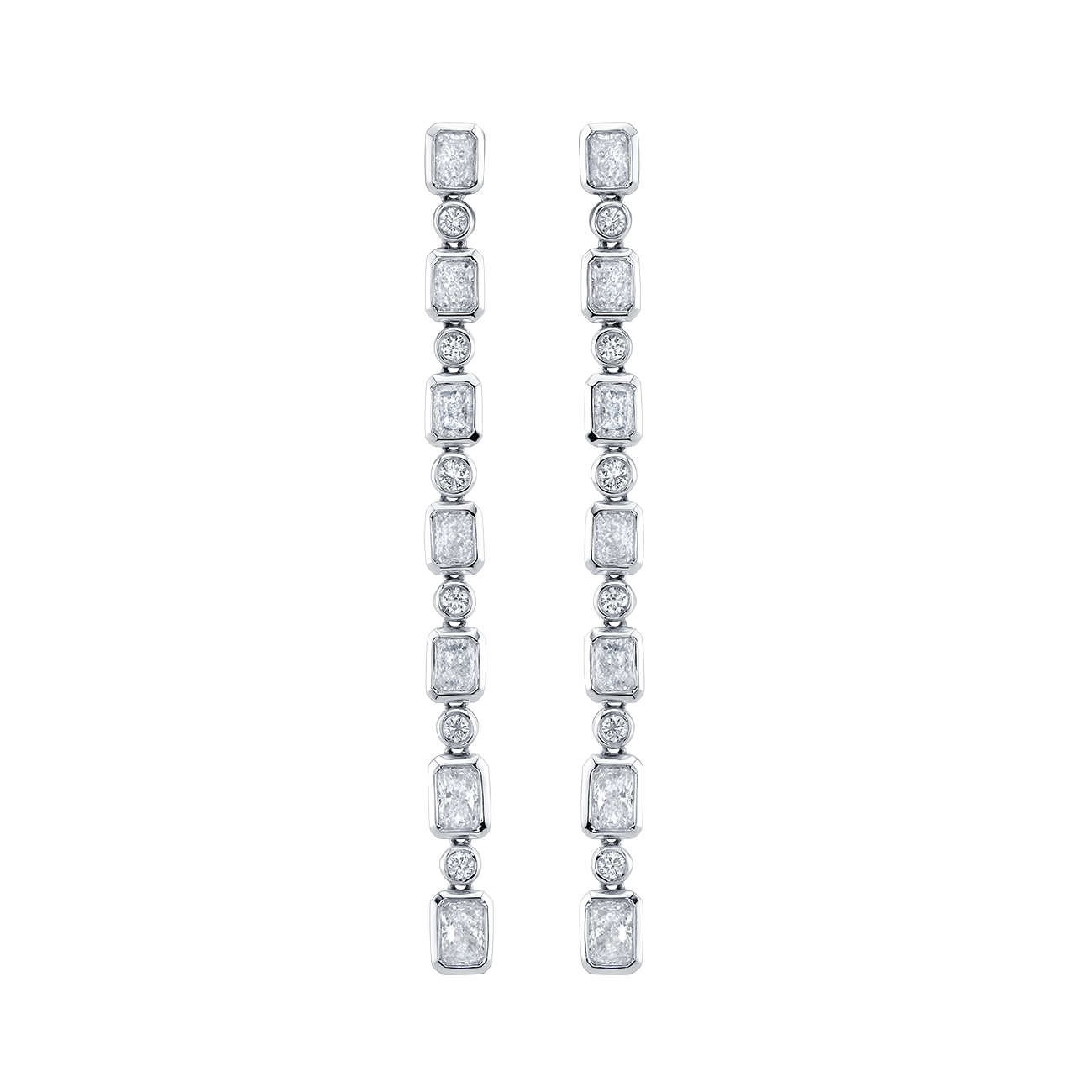 deBoulle Collection Radiant Drop Diamond Earrings