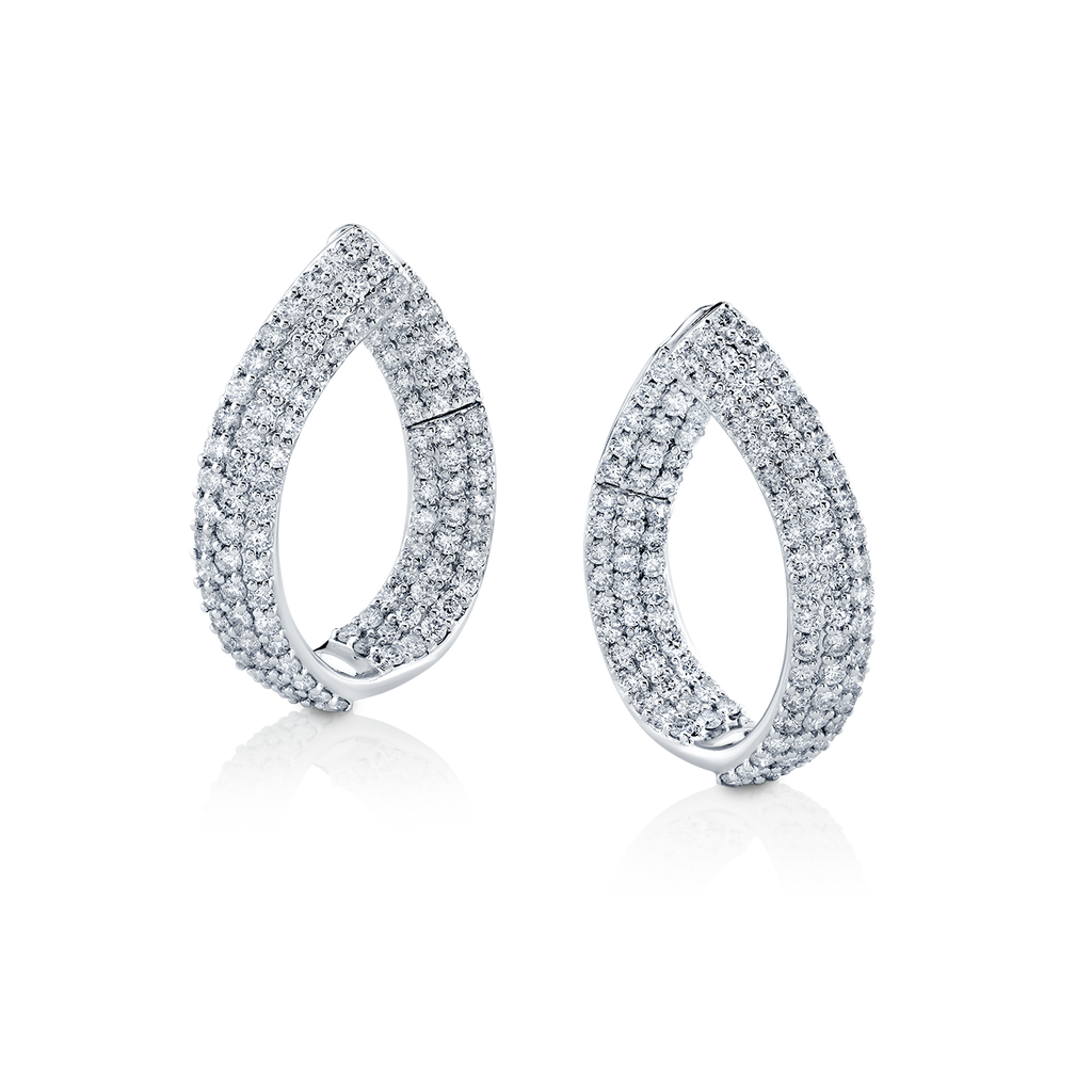 deBoulle Collection Pavé Set InsideOut Hoops