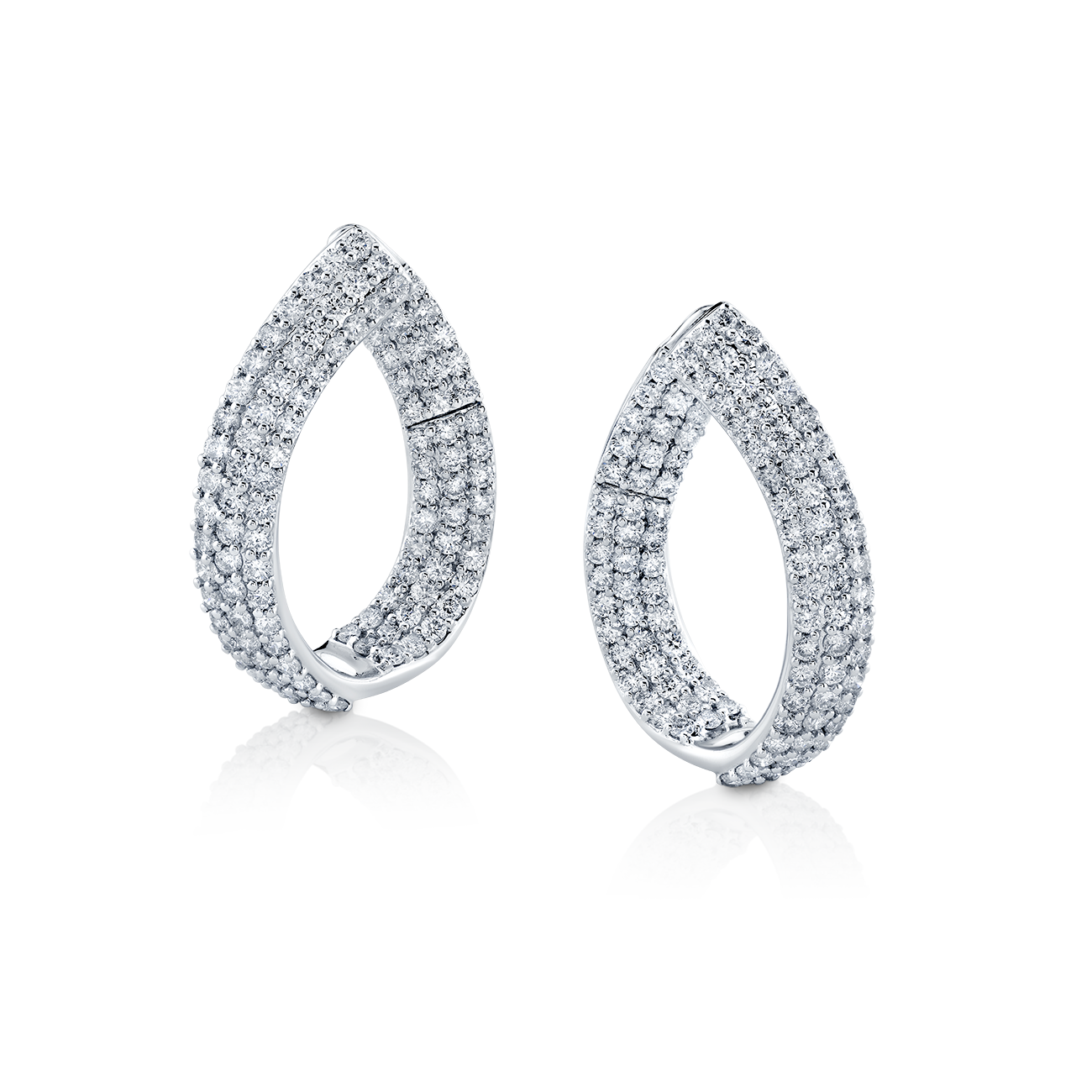 deBoulle Collection Pavé Set InsideOut Hoops