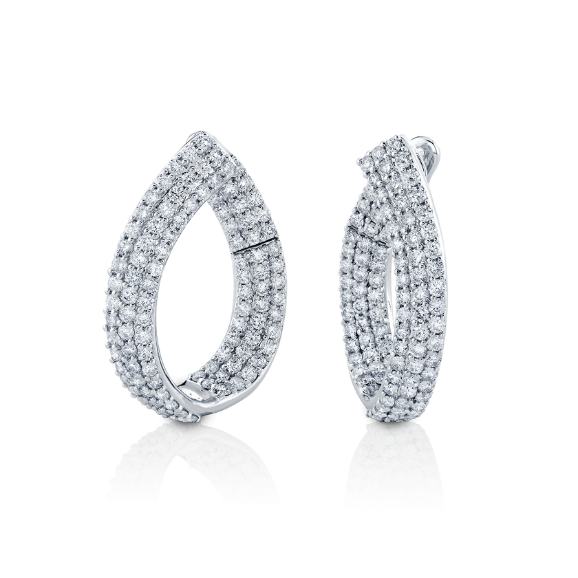 deBoulle Collection Pavé Set InsideOut Hoops