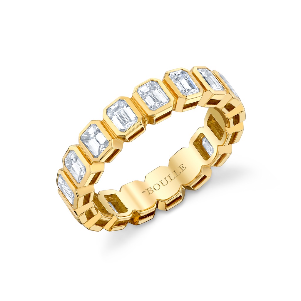 deBoulle Collection Emerald Cut Diamond Band