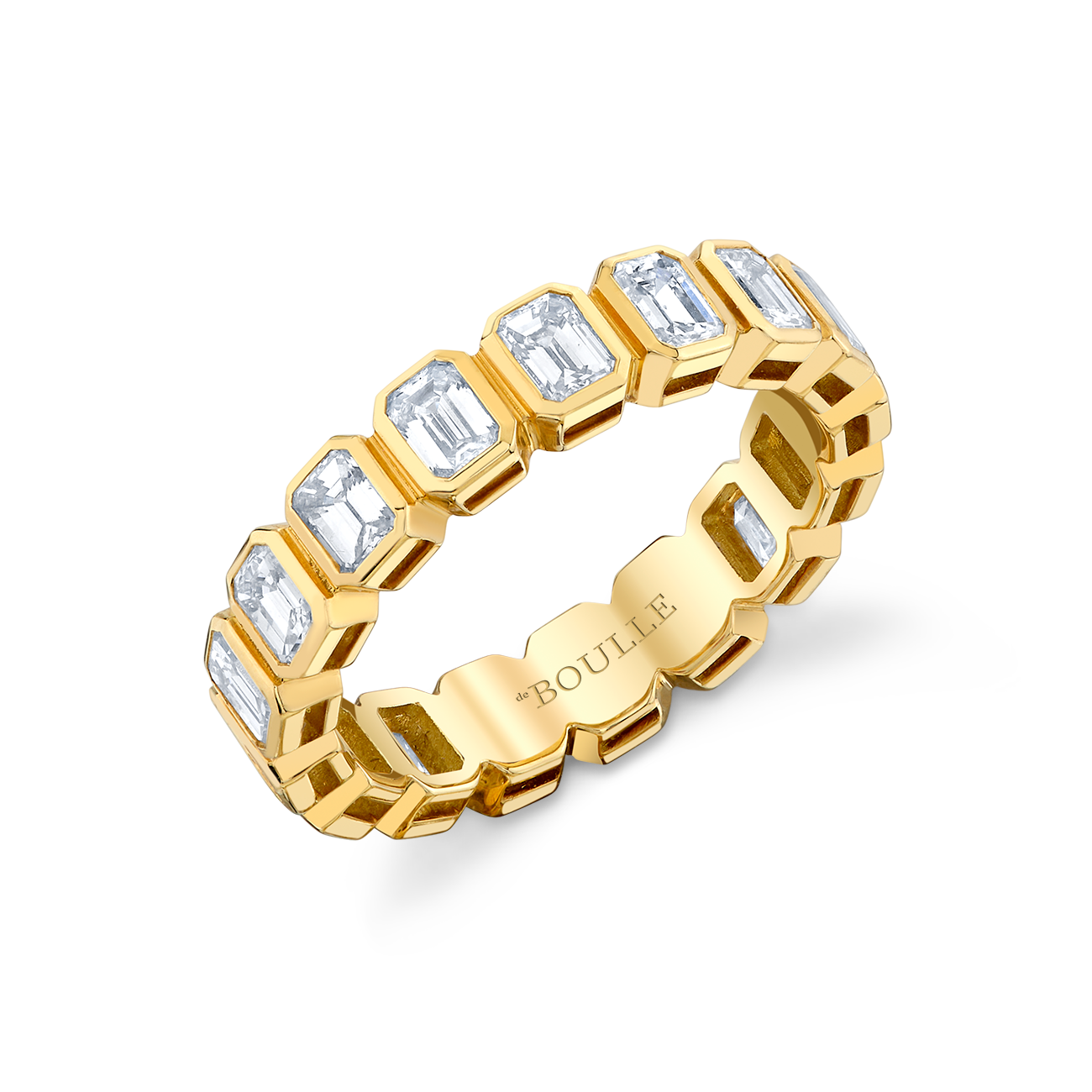 deBoulle Collection Emerald Cut Diamond Band