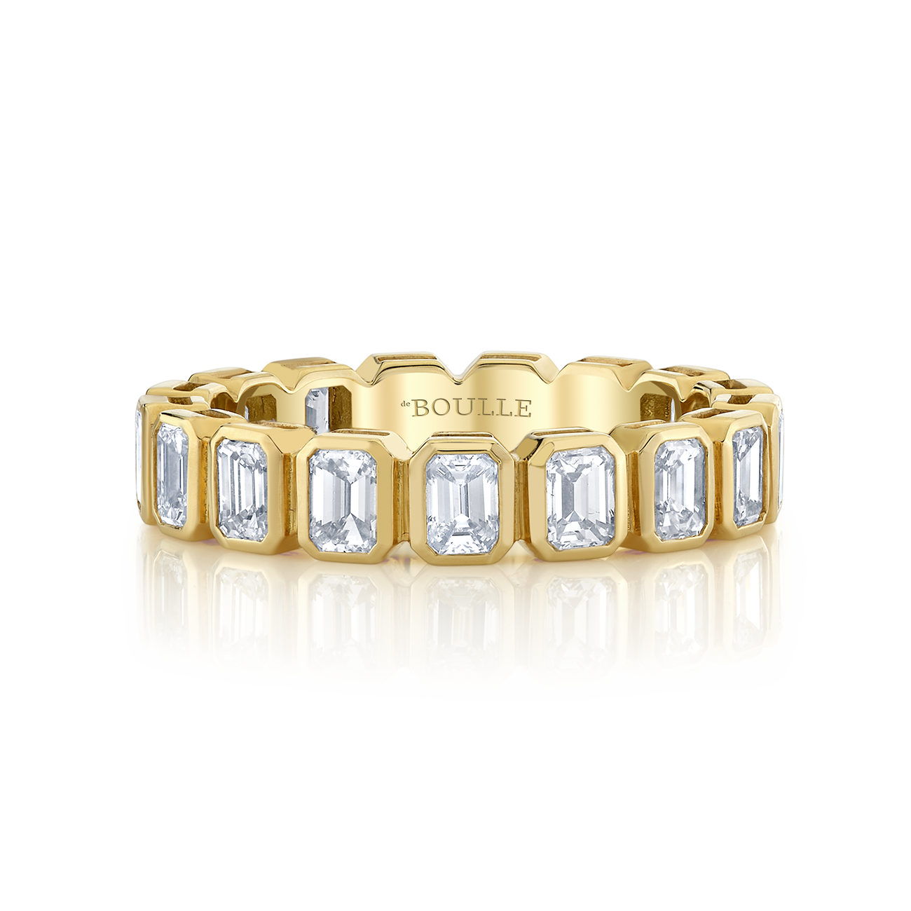 deBoulle Collection Emerald Cut Diamond Band