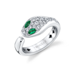 deBoulle Collection Serpentine Wrap Emerald Ring