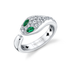 deBoulle Collection Serpentine Wrap Emerald Ring