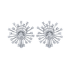 deBoulle Collection Sparkler Earrings in White Gold