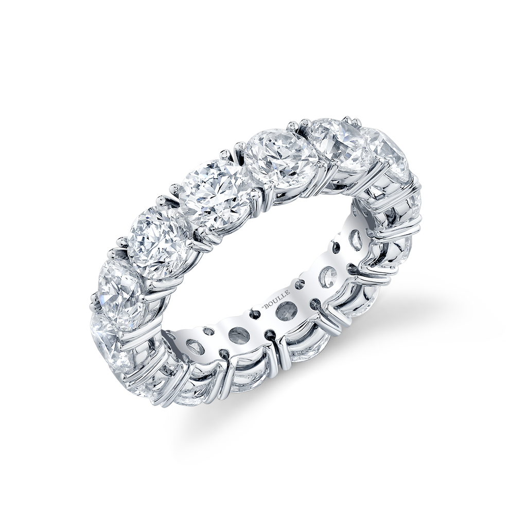 deBoulle Bridal Collection Round Eternity Band in White Gold