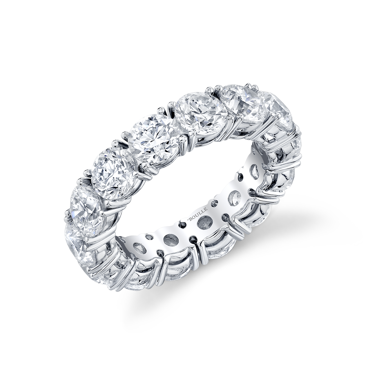 deBoulle Bridal Collection Round Eternity Band in White Gold