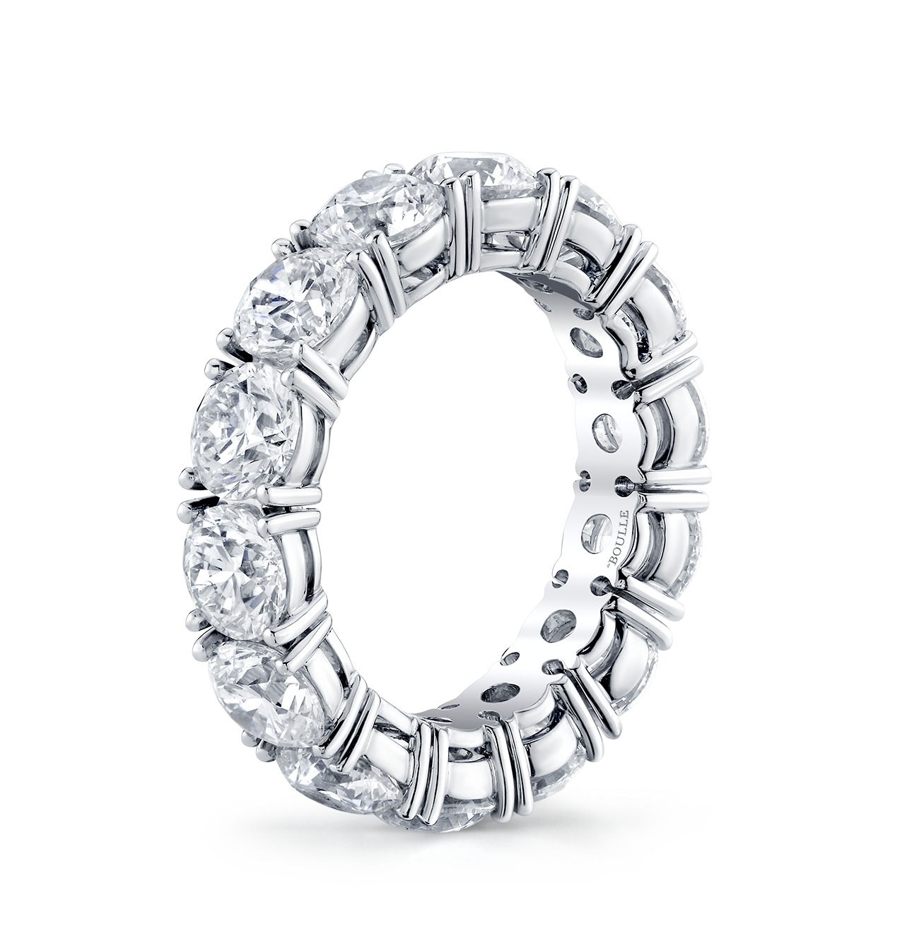 deBoulle Bridal Collection Round Eternity Band in White Gold
