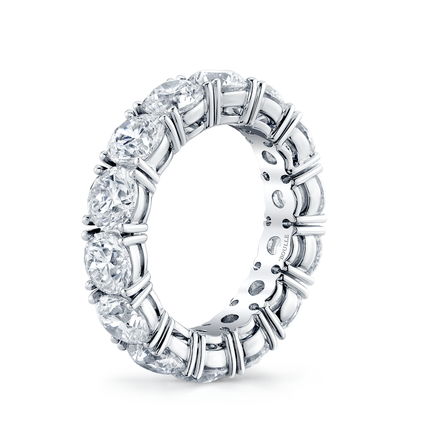 deBoulle Bridal Collection Round Eternity Band in White Gold