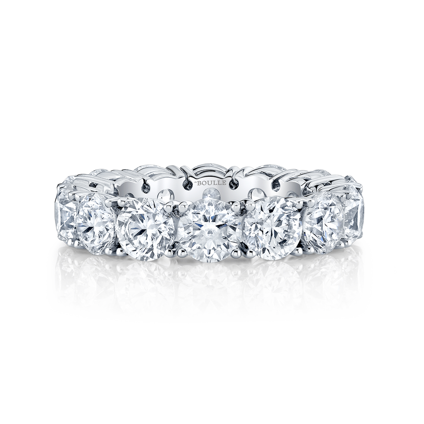 deBoulle Bridal Collection Round Eternity Band in White Gold