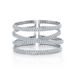 deBoulle Collection Crossover Pavé Diamond Cuff