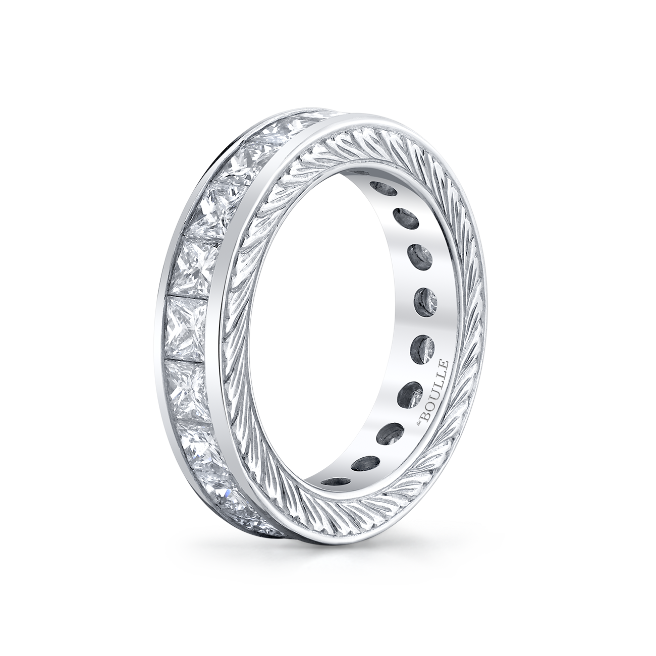 deBoulle Bridal Collection Eternity Princess Cut Band
