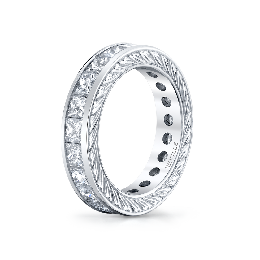 deBoulle Bridal Collection Eternity Princess Cut Band