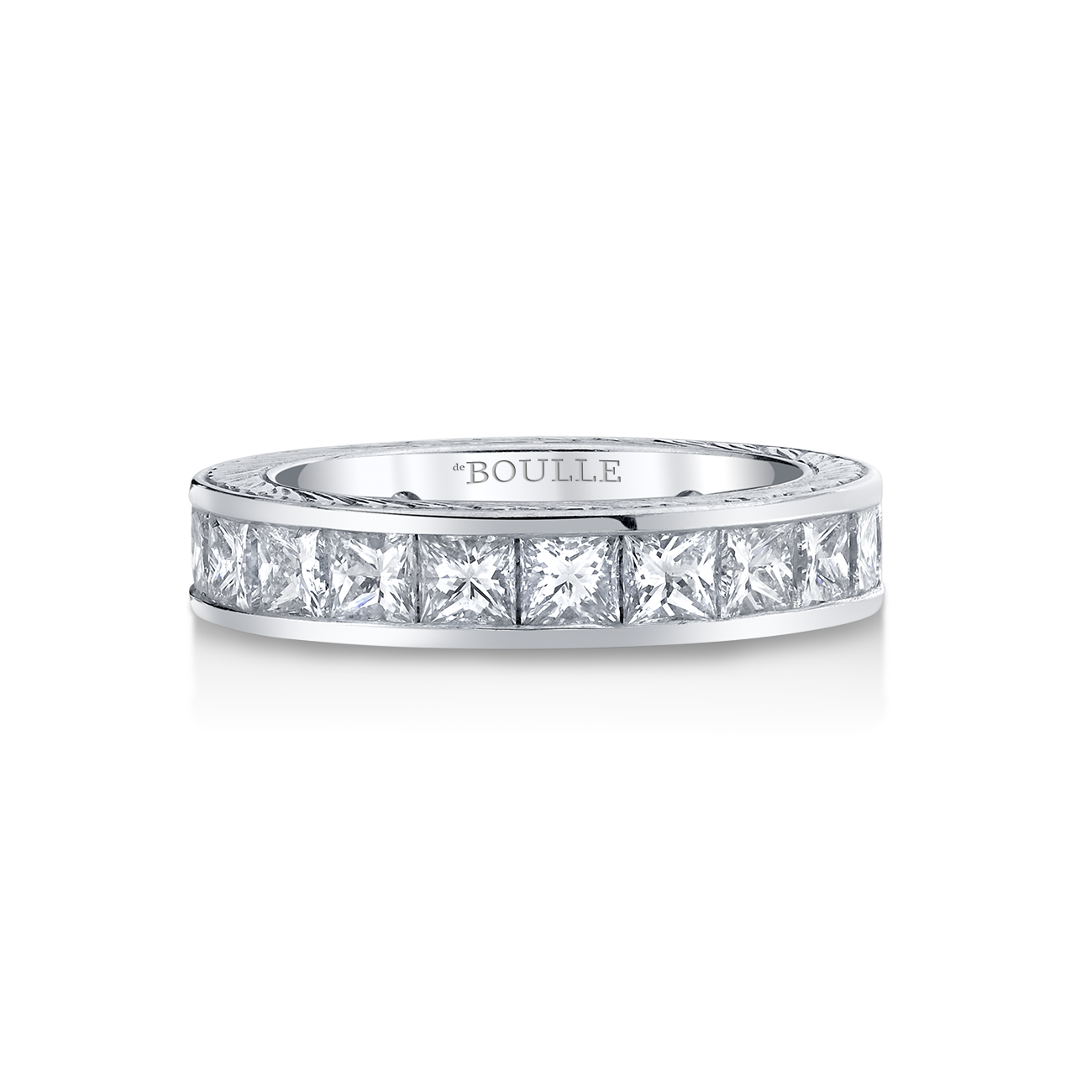 deBoulle Bridal Collection Eternity Princess Cut Band