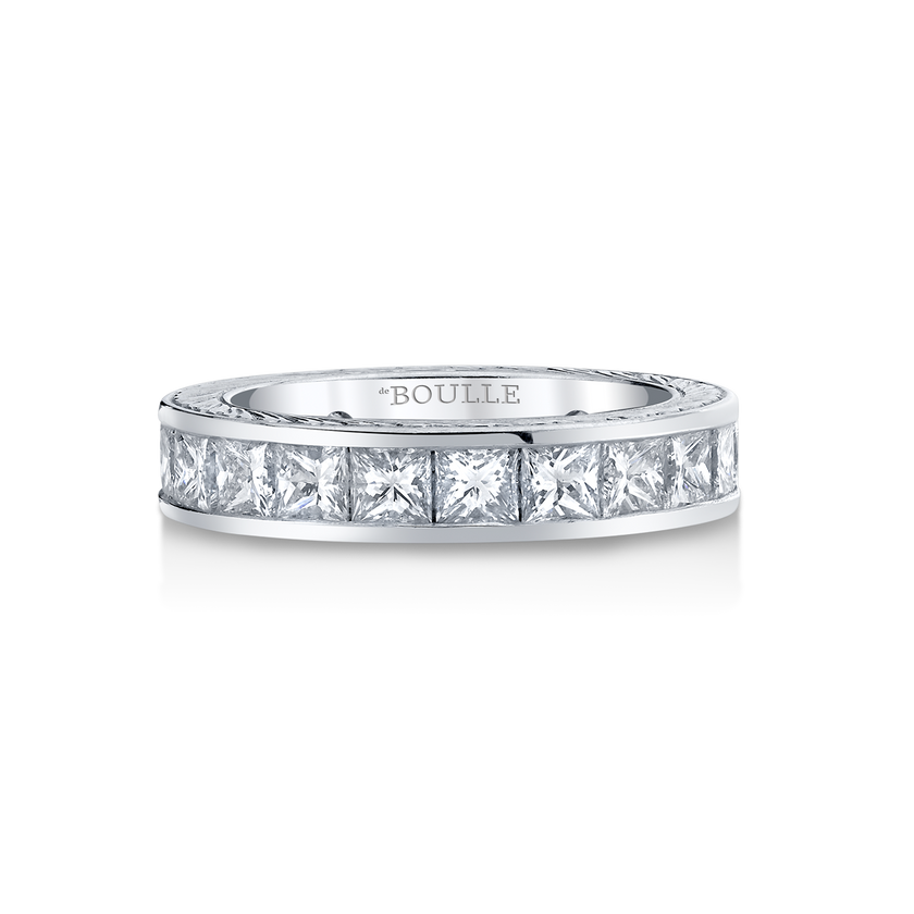 deBoulle Bridal Collection Eternity Princess Cut Band