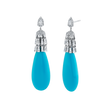 deBoulle High Jewelry Sleeping Beauty Turquoise Drop Earrings