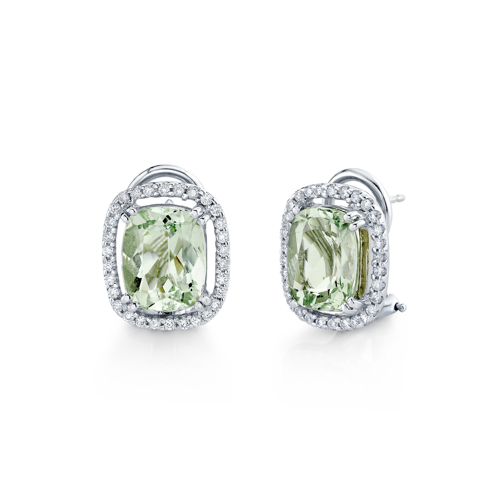deBoulle Collection Beryl and Diamond Earrings
