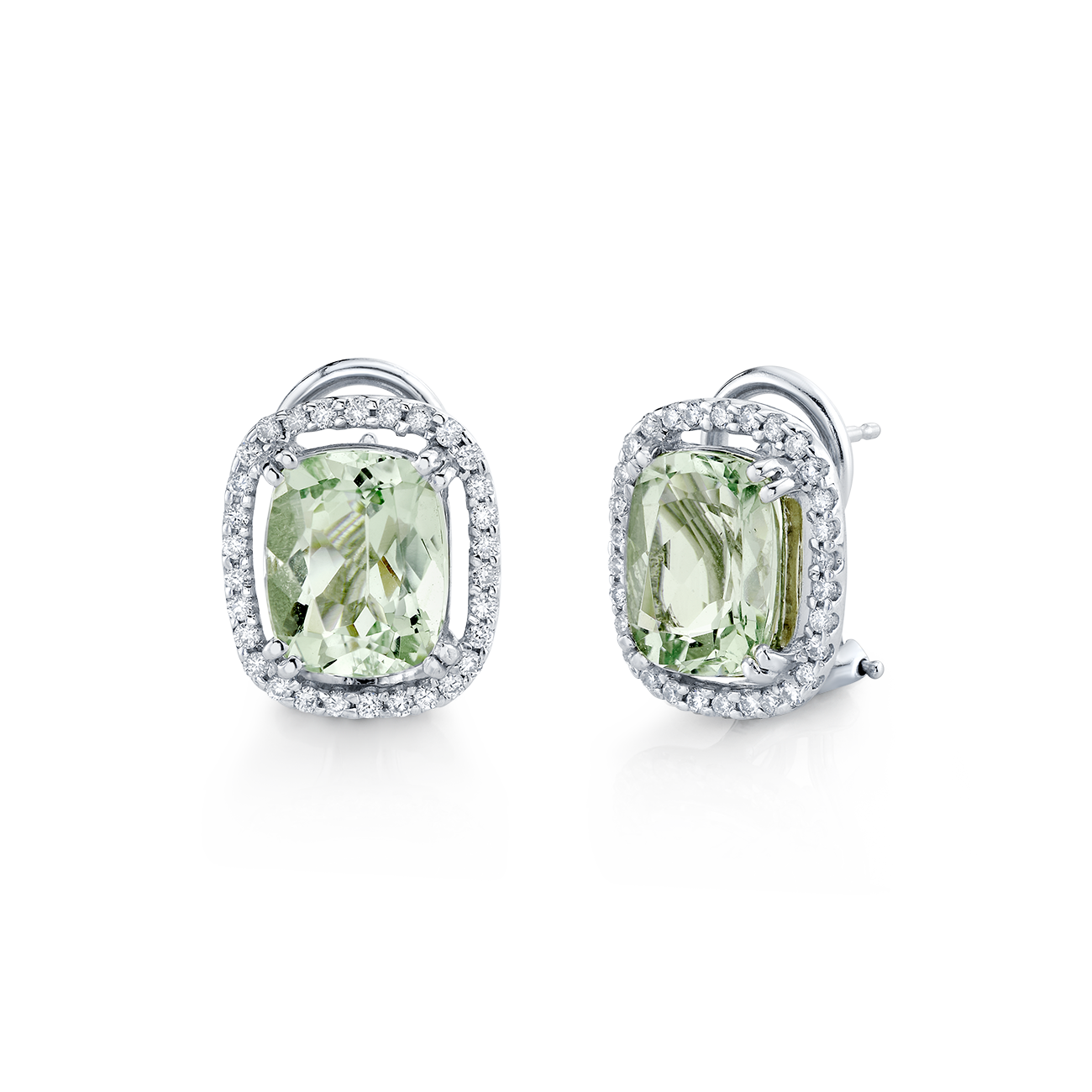 deBoulle Collection Beryl and Diamond Earrings