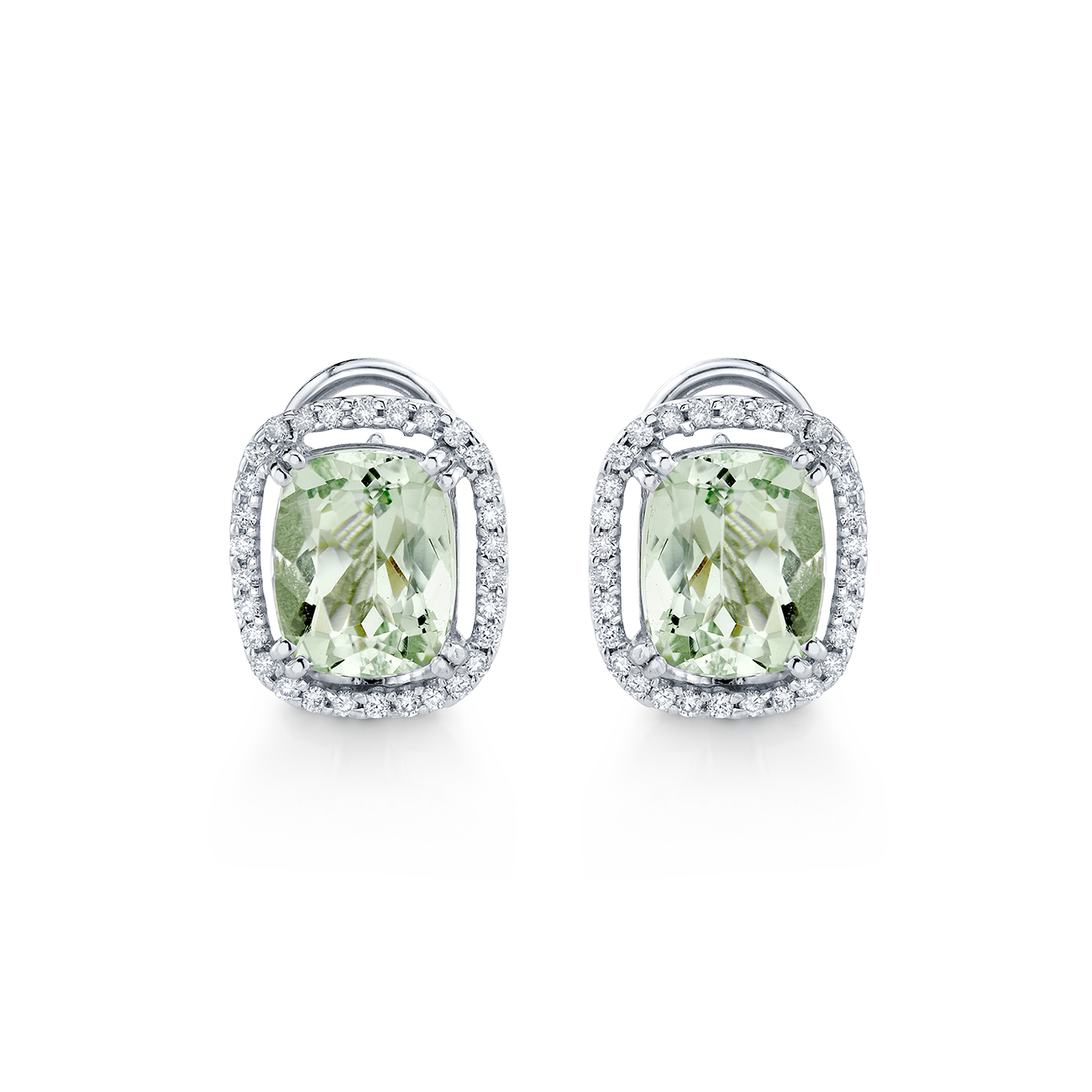 deBoulle Collection Beryl and Diamond Earrings