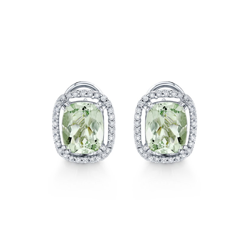 deBoulle Collection Beryl and Diamond Earrings