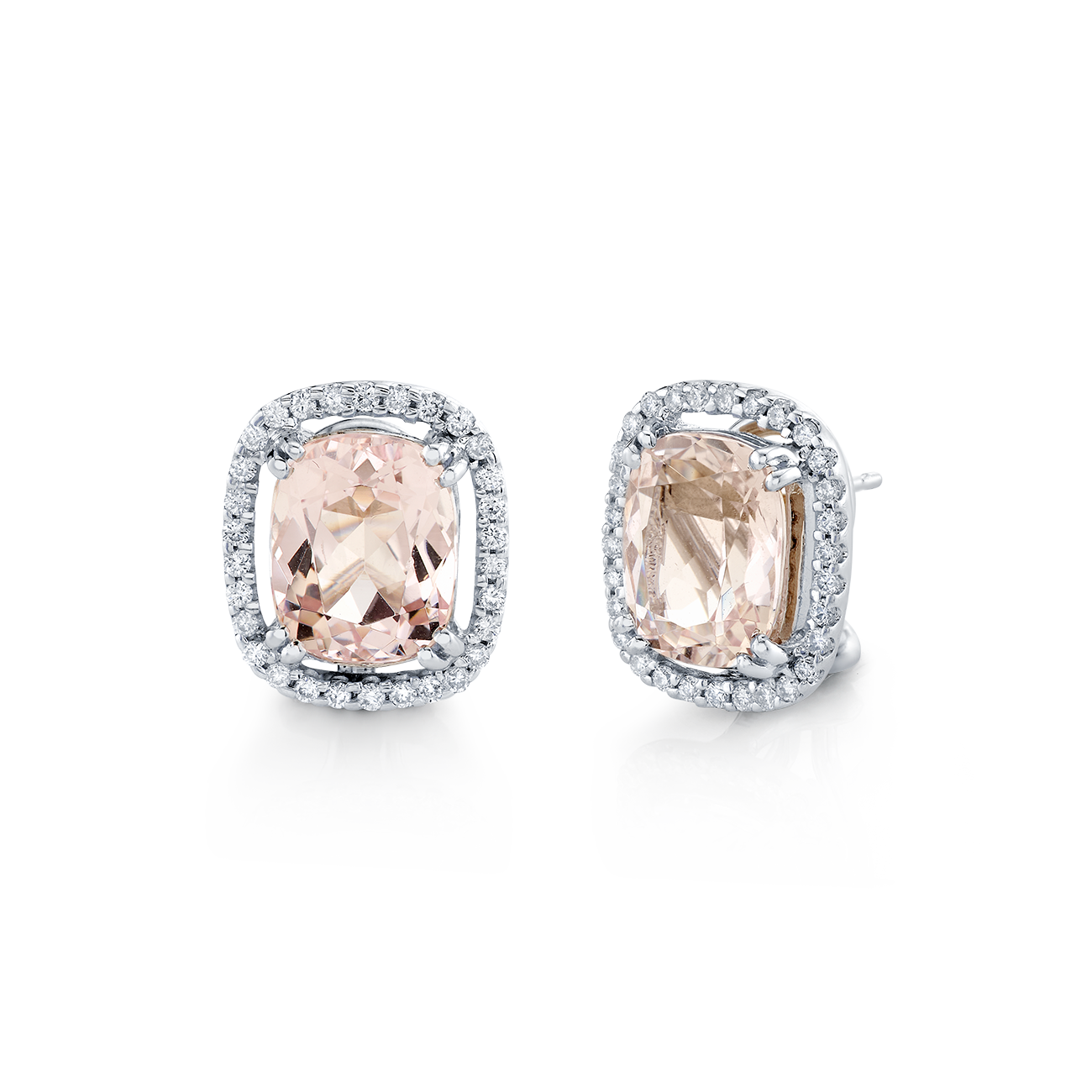 deBoulle Collection Morganite and Diamond Earrings