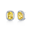 deBoulle Collection Heliodor and Diamond Earrings