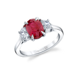 deBoulle High Jewelry Diamond Oval Ruby Ring