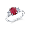 deBoulle High Jewelry Diamond Oval Ruby Ring