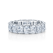 deBoulle Bridal Collection Radiant Cut Eternity Band
