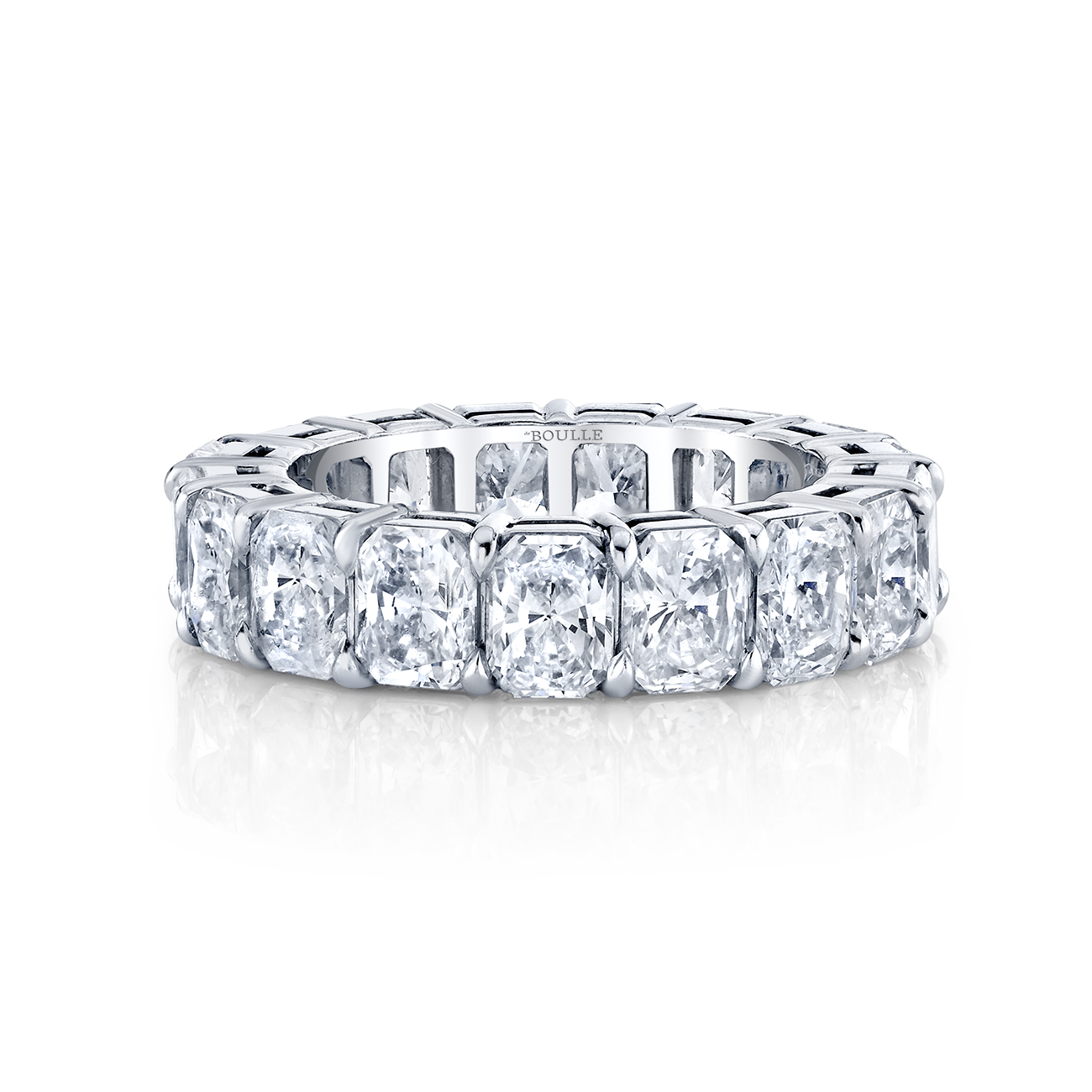 deBoulle Bridal Collection Radiant Cut Eternity Band