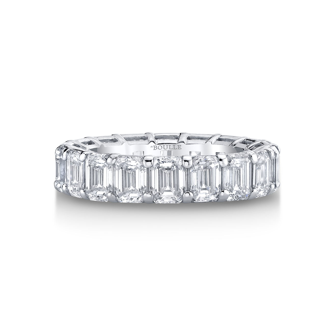 deBoulle Bridal Collection Emerald Cut Eternity Band