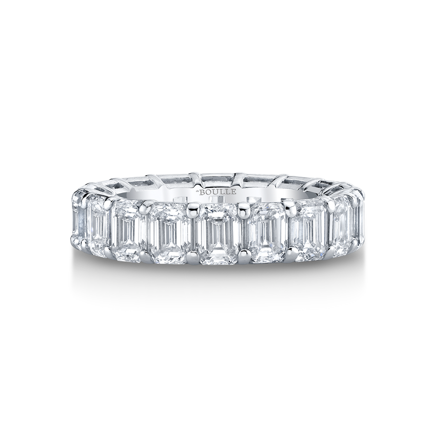 deBoulle Bridal Collection Emerald Cut Eternity Band