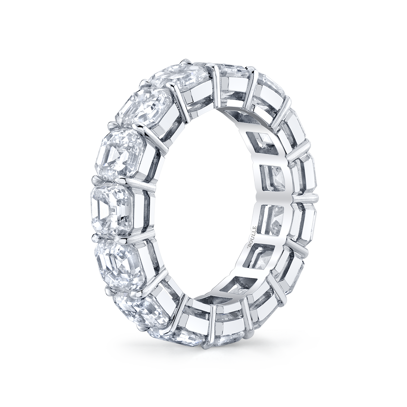 deBoulle Bridal Collection Eternity Band with Asscher Cut Diamonds