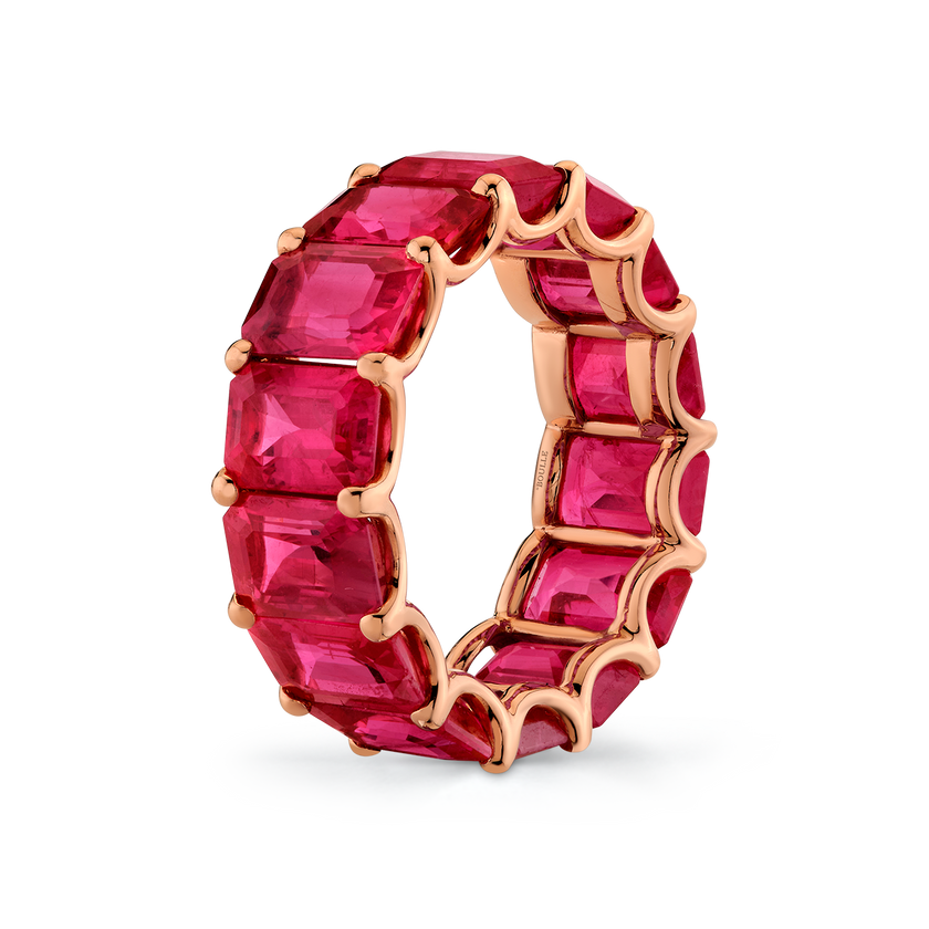 deBoulle High Jewelry Burmese Ruby Eternity Band